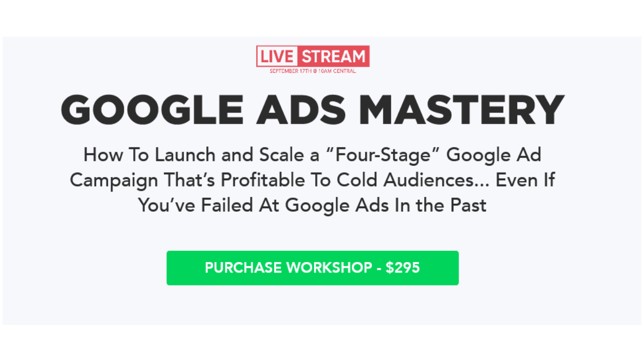 Kasim Aslam – DigitalMarketer – Google ADS Mastery Workshop