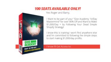 Roger and Barry – Give Academy 1k/Day Platinum Mastermind [COMPLETE with LATEST UPDATE]