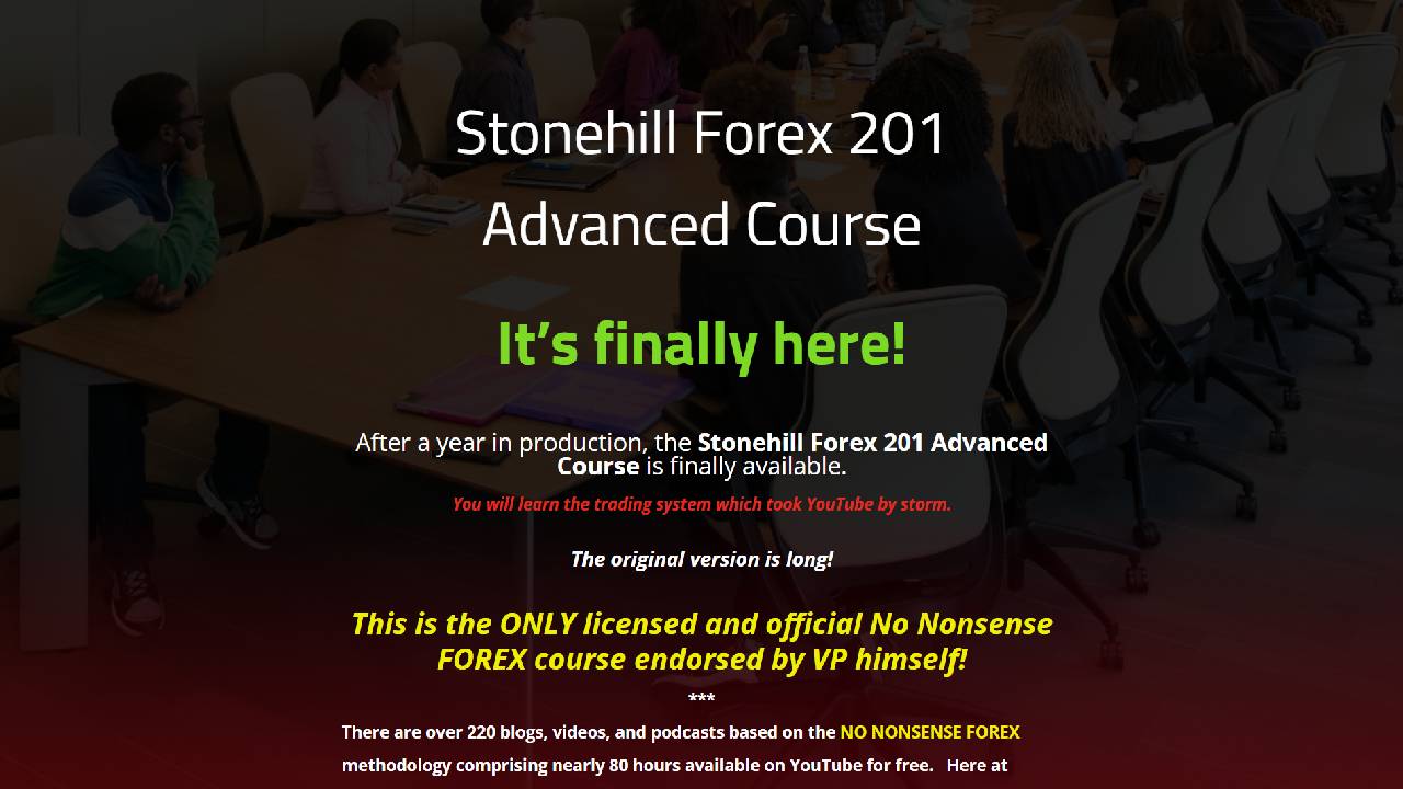 Stonehill Forex 201 Advanced Course